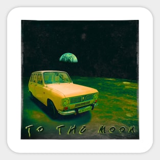 To The Moon Sticker